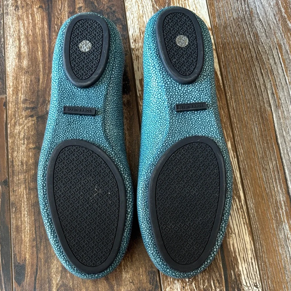 Tory Burch Teal/Aqua Reva Flats - Picture 4 of 7